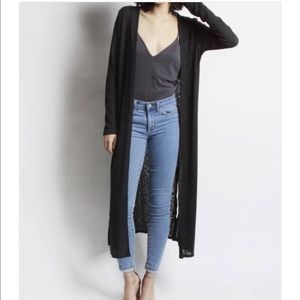 Etiquette | Black Duster Sweater